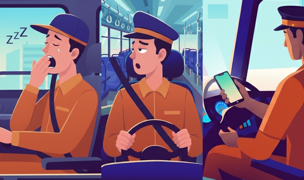 「居眠り・わき見・ながら運転」を検知